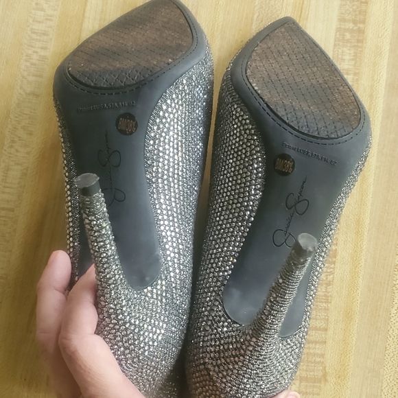 Jessica Simpson Sequin Ankle Boots - Picture 6 of 8